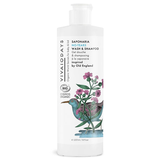 Vivaiodays Organic Saponaria No-Tears Wash & Shampoo, Mild, Gentle And Soap Free (8 Fl.Oz. | 237 Ml) : Health & Household