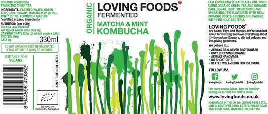 Loving Foods Award Winning *Organic & Made In The Uk* Kombucha & Jun-Kombucha Mixed Case (330Ml) Raw, Unpasteurised & Bursting With Beneficial Live Bacteria (6 X Bottles)