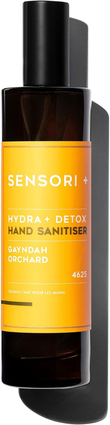 Sensori + Hydra & Detox Hand Sanitiser - Antibacterial Spray - 75% Sugarcane Distilled Alcohol Kills 99.9% Bacteria - 3 Scents - 2 Sizes (Gayndah Orchard, 100 Ml)
