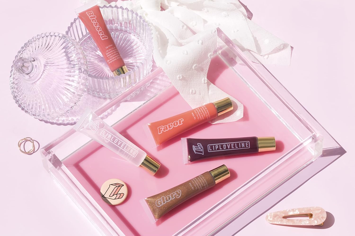 LipLoveLine Fruit Oil-Infused Lip Glosses, 15 ML (Clear Pure) : Beauty & Personal Care