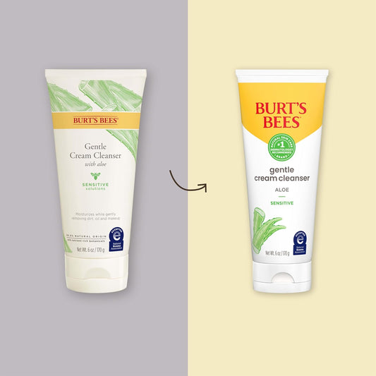 Burt'S Bees 99% Natural Sensitive Facial Cleanser With Cotton Extract, 170G, Packaging May Vary