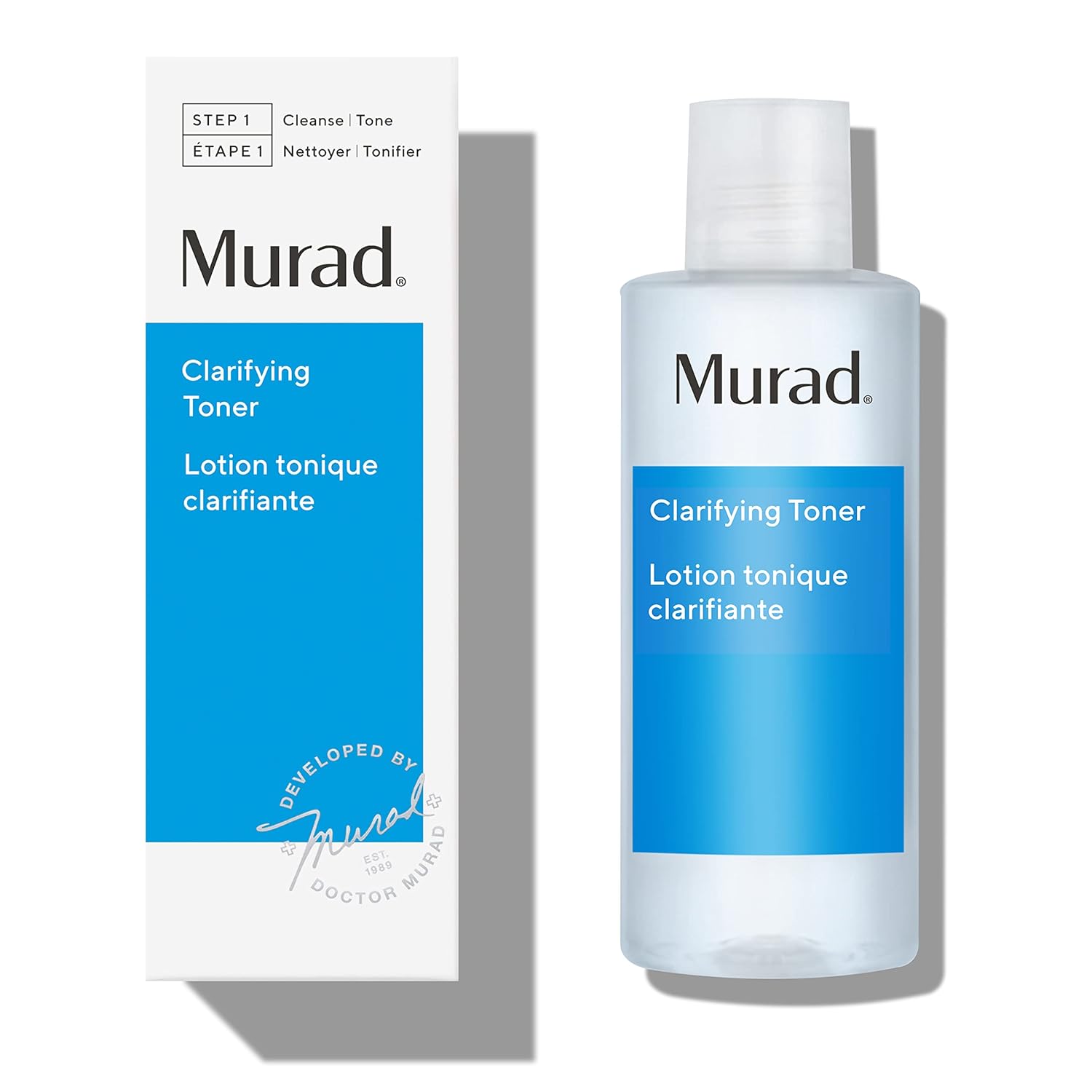 Murad Clarifying Toner - Cleansing Facial Treatment Removes Excess Oil And Impurities – Witch Hazel, Grape Seed Extract And Vitamin E Skin Toner, 6 Fl Oz