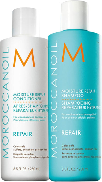 Moroccanoil Moisture Repair Shampoo And Conditioner Bundle, 250 Ml Each