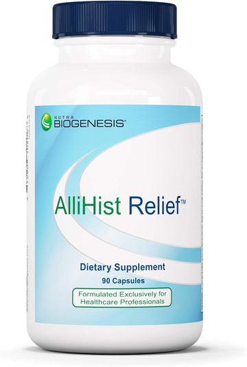 Nutra BioGenesis - AlliHist Relief - Organic Nettle, Quercetin and Feverfew for Nasal, Sinus and Lung Support - 90 Capsules