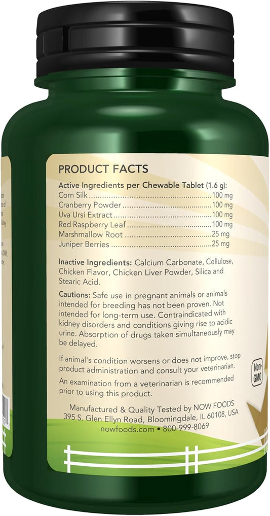 Now Foods Pet Health, Urinary Support Supplement, Formulated For Cats & Dogs, Nasc Certified, 90 Chewable Tablets