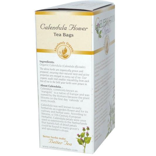 Celebration Herbals Calendula Flower 24 Count : Grocery Tea Sampler : Grocery & Gourmet Food