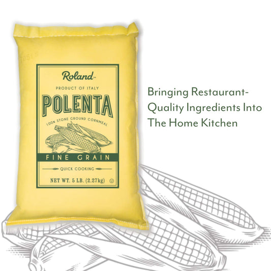 Roland Foods Fine Grain Yellow Polenta from Italy, 5 Lb Bag (72162)
