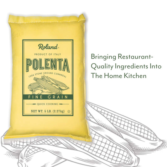 Roland Foods Fine Grain Yellow Polenta From Italy, 5 Lb Bag (72162)