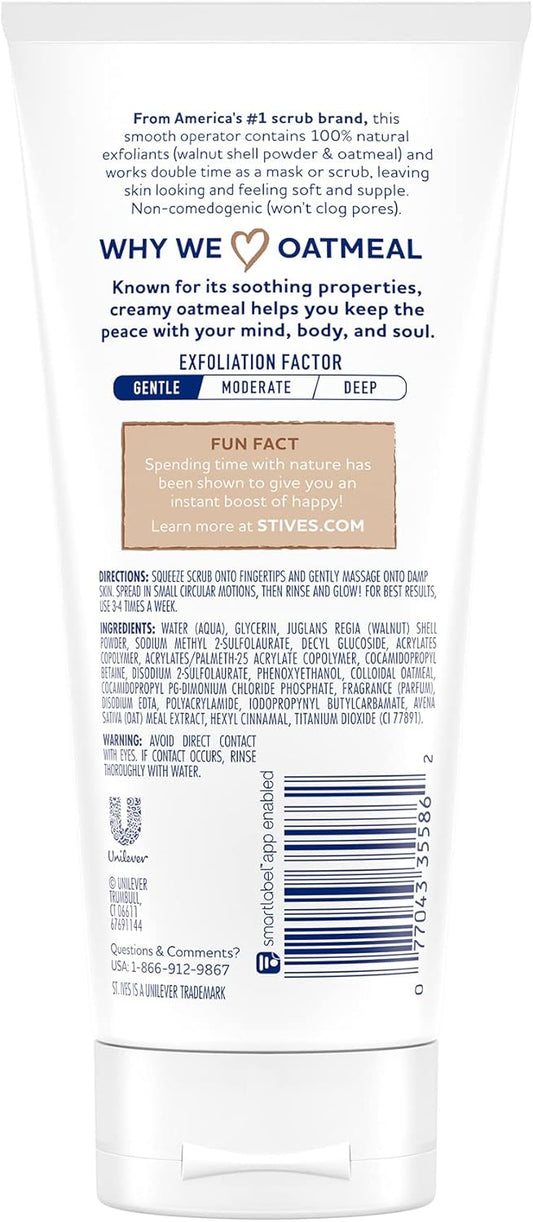 St. Ives 150Ml Gentle Smoothing Oatmeal Scrub & Mask, 150 Ml (Pack Of 1)