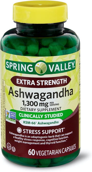 Spring Health Valley Extra Strength Ashwagandha Dietary Supplement, 13