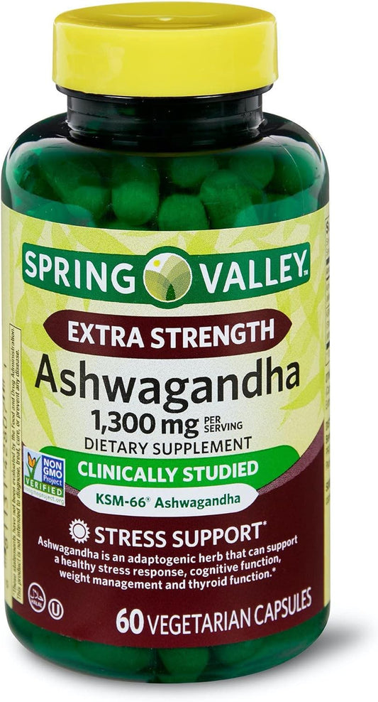Spring Health Valley Extra Strength Ashwagandha Dietary Supplement, 13