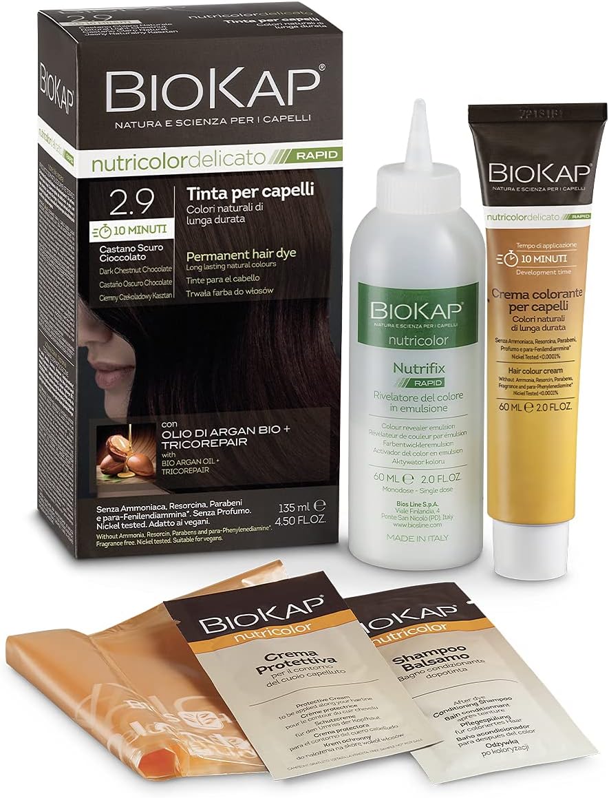 Bios Line Biokap Nutricolor Delicato Rapid 2.9 Dark Brown Chocolate 135 Ml