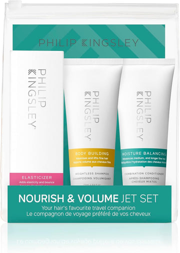 Philip Kingsley | Nourish And Volume Haircare Travel Set | Contains Elasticizer, Body Building Shampoo and Moisure Balancing Conditioner | Hair Travel Essentials | 3 x 75ml : Amazon.co.uk: Beauty