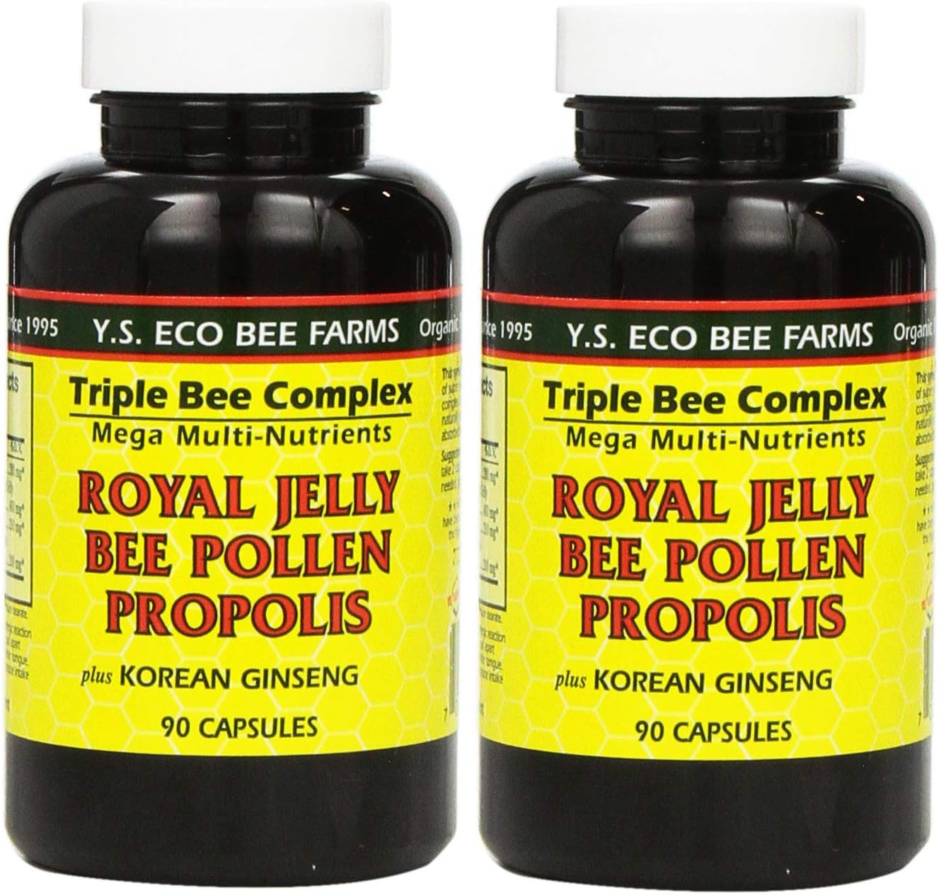 YS Eco Bee Farms, Royal Jelly Bee Pollen Propolis plus Korean Ginseng,