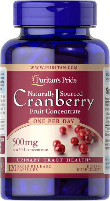 Puritan'S Pride One A Day Cranberry - 120 Capsules Supports Urinary Health