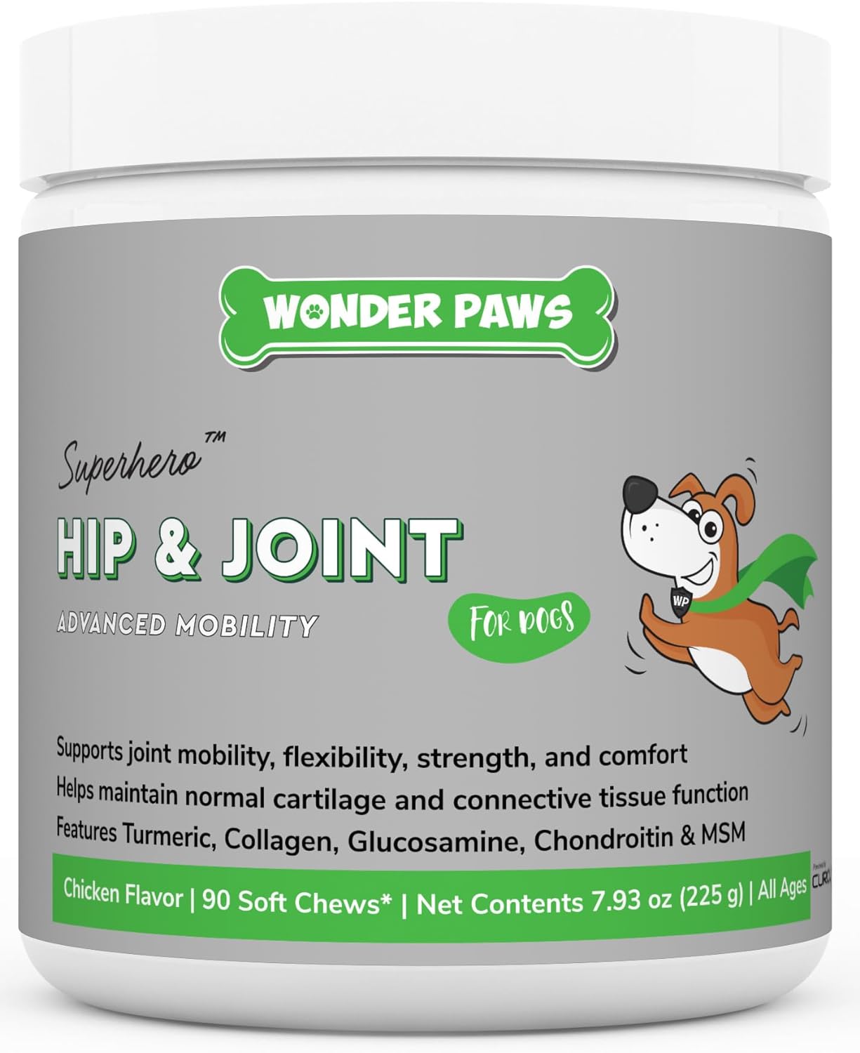 Hip And Joint Supplement For Dogs - Glucosamine For Dogs, Chondroitin For Joints, Mobility For Pets – Hip & Joint Chews – Turmeric, Collagen & Msm – Hips, Bones & Cartilage – 90 Soft Chews