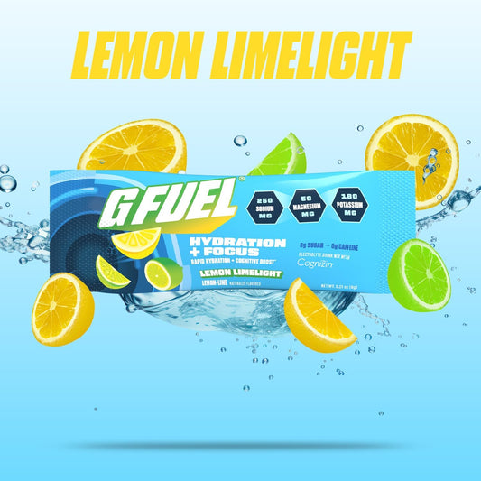 G Fuel Electrolytes Powder For Instant Hydration And Focus | Sugar Free, Strawberry Flavor, Electrolyte And Nootropic Drink Mix To Sharpen Mental Focus, 20 Servings