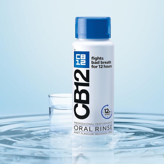 CB12 Mint Menthol Mouthwash, Enamel Strengthening, Pleasant Breath For 12 Hours, 250 ml