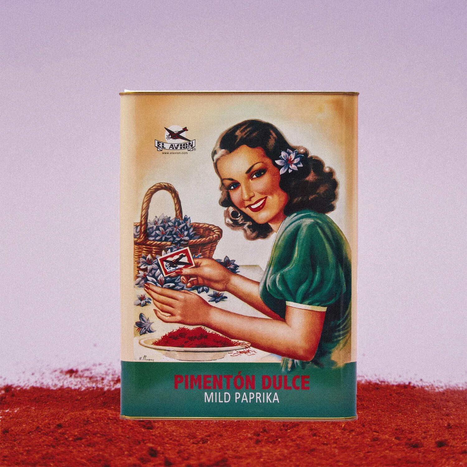 El Avion Vintage Mild Paprika In Retro Tin (75G)