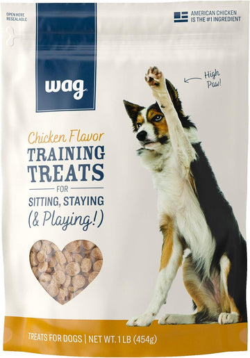 Amazon Brand – Wag Chicken Flavor Training Treats For Dogs, 1 Lb. Bag (16 Oz)