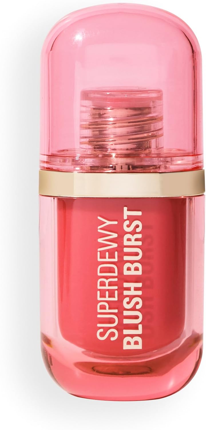 Revolution Superdewy Liquid Blush Burst, Buildable Colour for Cheek, Serum Formula with Peptides & Hyaluronic Acid, Vegan & Cruelty-Free, Watermelon Pop Coral, 4.2ml : Amazon.co.uk: Beauty
