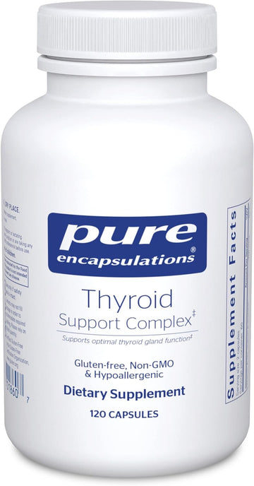 Pure Encapsulations Thyroid Support Complex - Supports Thyroid Health* - Antioxidant Infusion - With Ashwagandha & Iodine - Non-Gmo & Vegetarian - 120 Capsules