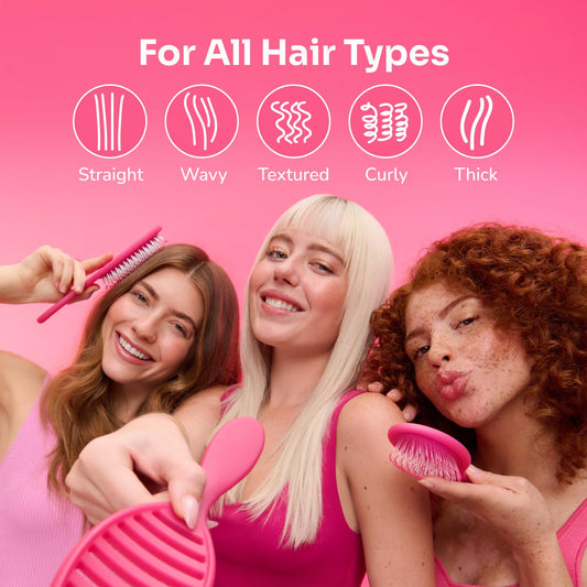 Wet Brush Original Detangling Hair Brush, Purple, Ultra-Soft Intelliflex Bristles, Detangler Hairbrush Glides Through Tangles With Ease For All Hair Types, For Women, Men, Wet & Dry Hair