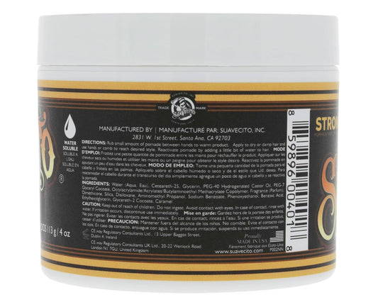 Suavecito Pomade Firme (Strong) Hold - Strong Hold Hair Pomade For Men - Medium Shine Water Based Flake Free Hair Gel - Easy To Wash Out - All Day Hold For All Hair Styles