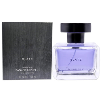 Banana Republic Slate Men Eau De Toilette Spray, 3.4 Fl Oz, Multi