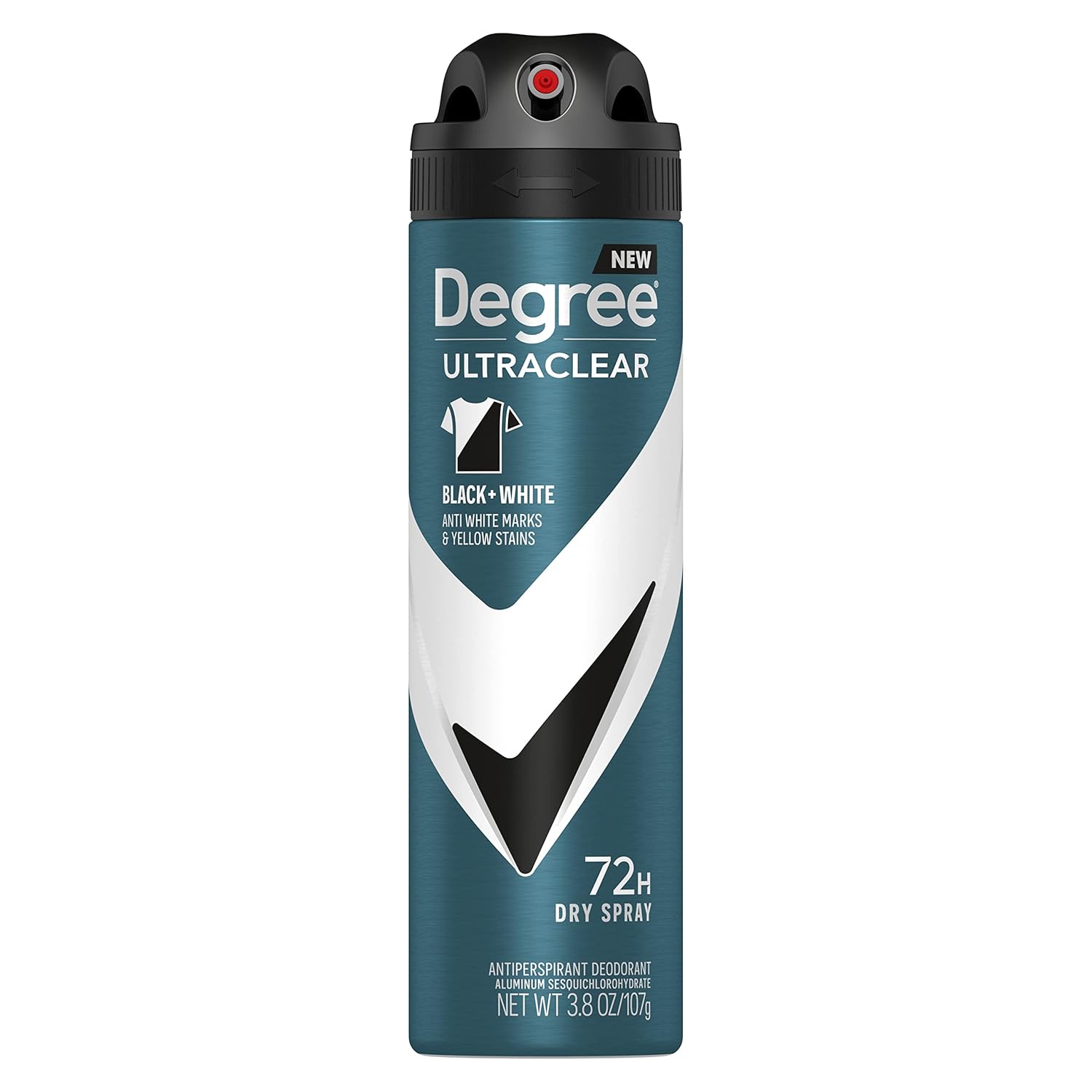 Degree Men Antiperspirant Deodorant Dry Spray Black+White 72-Hour Sweat & Odor Protection Antiperspirant For Men With Motionsense Technology 3.8 Oz