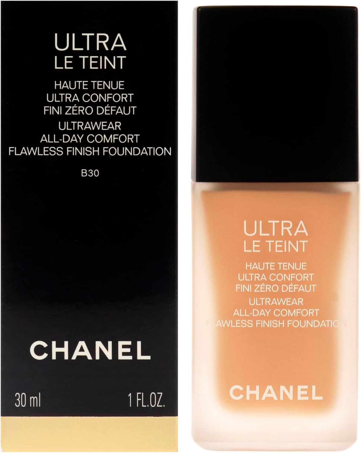 Chanel Ultra Le Teint Ultrawear Flawless Foundation - B30 Medium Neutral For Women 1 Oz Foundation
