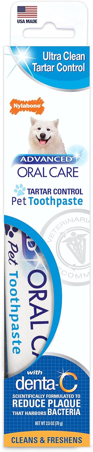 Nylabone Advanced Oral Care Tartar Control Dog Toothpaste Original 2.5 Oz. (1 Count)