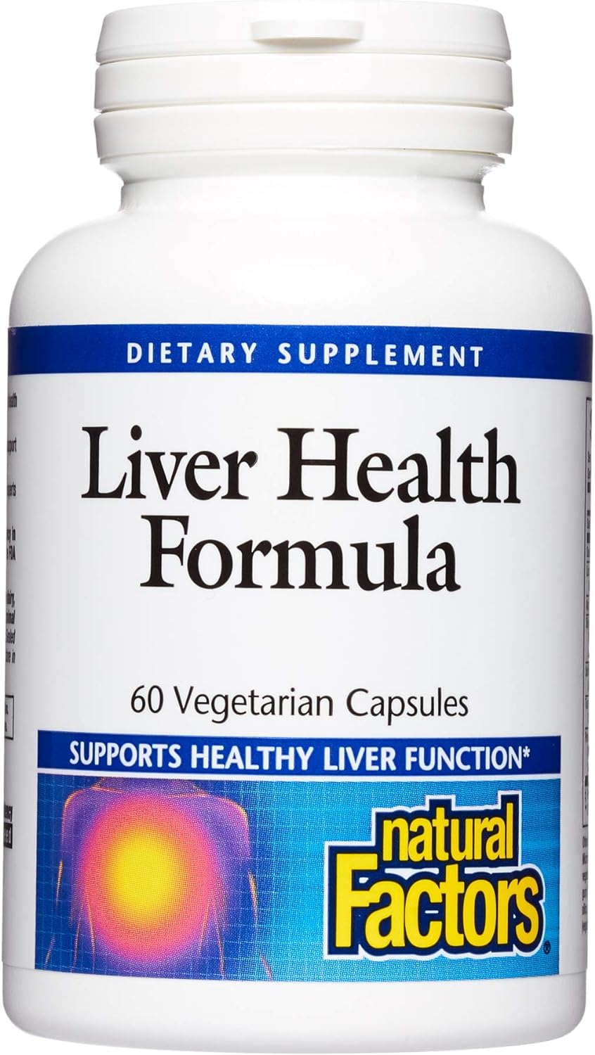 Natural Factors, Liver Health Formula, Nourishing Support for a Healthy Liver with Licorice, Turmeric and Schisandra, 60 capsules (30 servings) : Health & Household