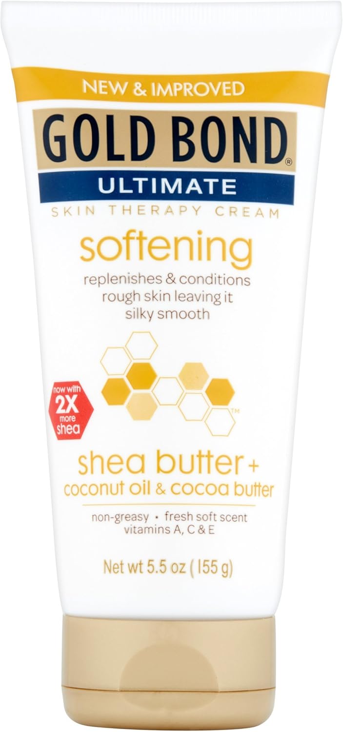 Gold Bond Softening Hydrating Cream, With Shea Butter, Coconut Oil & Cocoa Butter, 5.5 Oz : Beauty & Personal Care