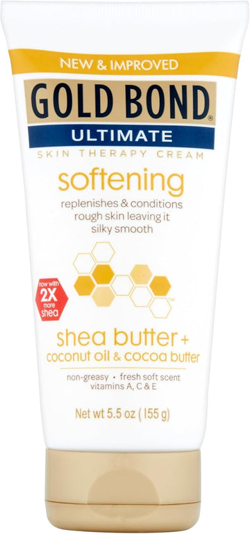 Gold Bond Softening Hydrating Cream, With Shea Butter, Coconut Oil & Cocoa Butter, 5.5 Oz : Beauty & Personal Care