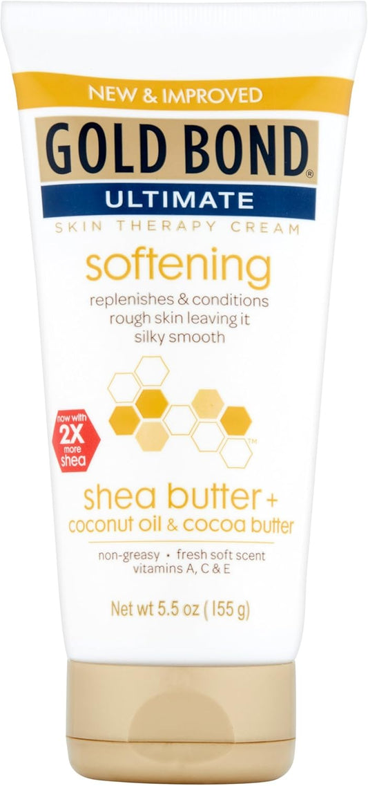 Gold Bond Softening Hydrating Cream, With Shea Butter, Coconut Oil & Cocoa Butter, 5.5 Oz : Beauty & Personal Care