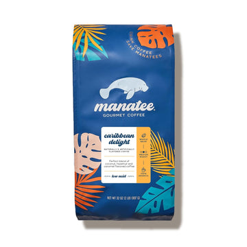 Manatee Gourmet Coffee, Whole Bean, Medium Roast, Caribbean Delight