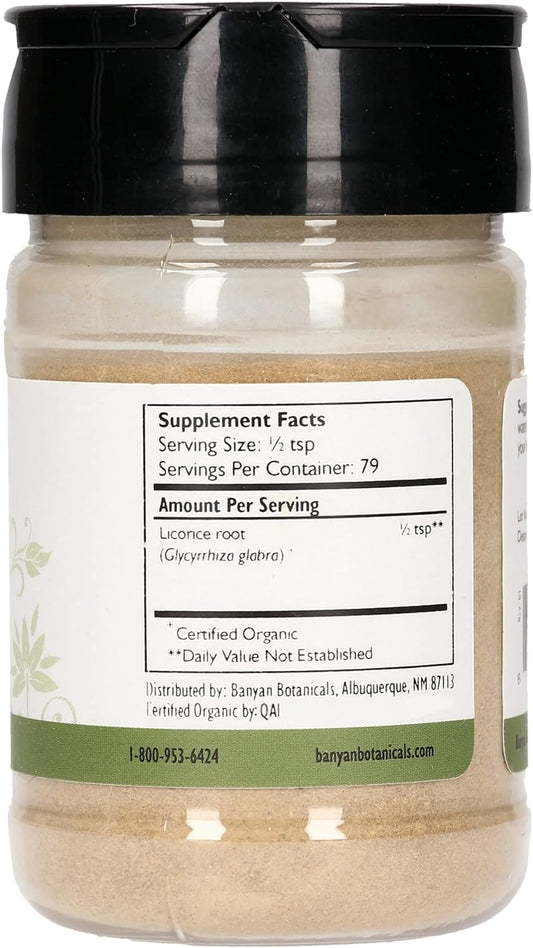 Banyan Botanicals Licorice Root Powder, Spice Jar - USDA Organic - Glycyrrhiza glabra - Ayurvedic Herb for Lungs, Skin, & Stomach ?