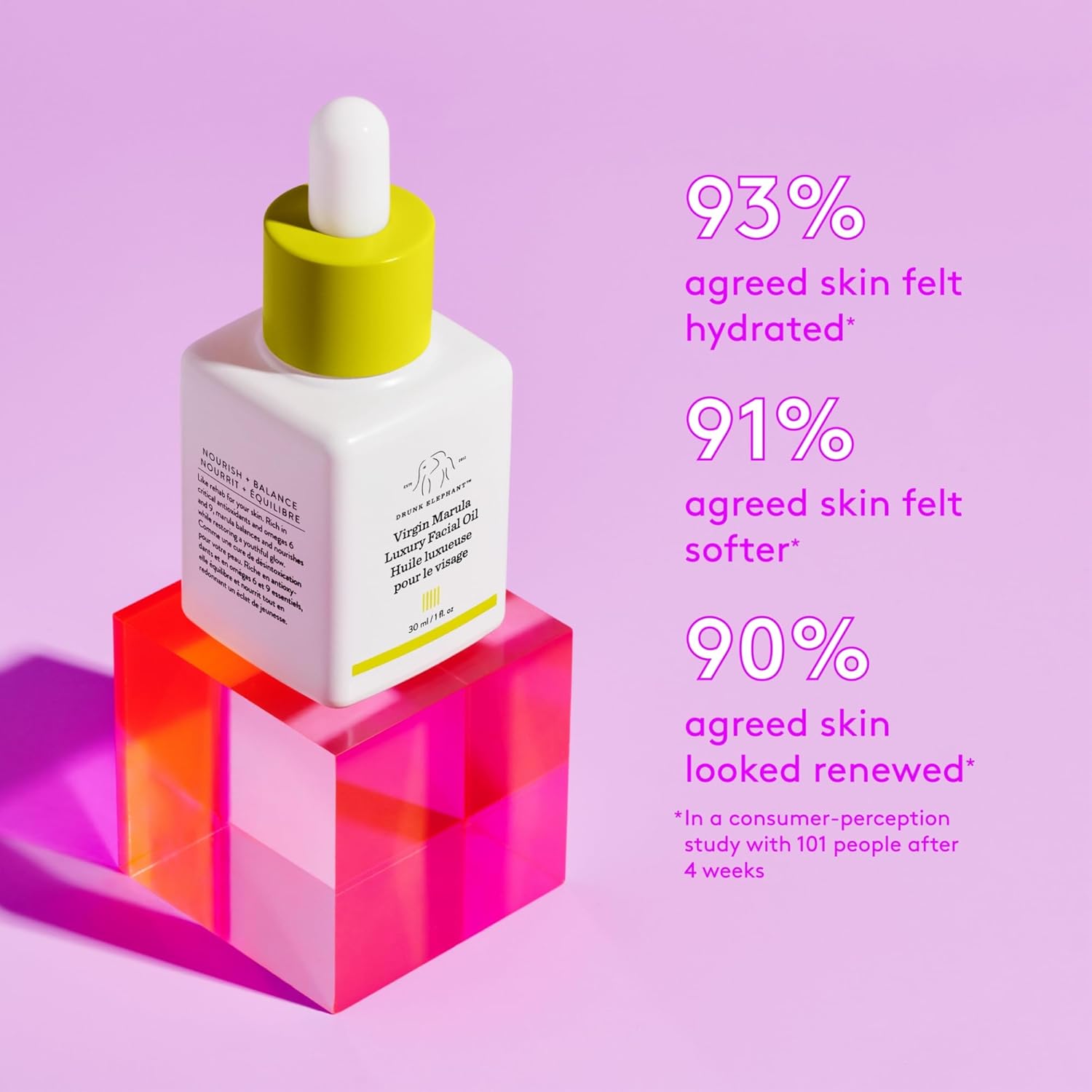 Drunk Elephant Virgin Marula Luxury Facial Oil - 30 Ml/1 Fl Oz - Face Oil - Clean Clinical Skincare - Cruelty-Free - Dermatologist-Tested - Free Of Essential Oils, Silicones, And Fragrance : Beauty & Personal Care