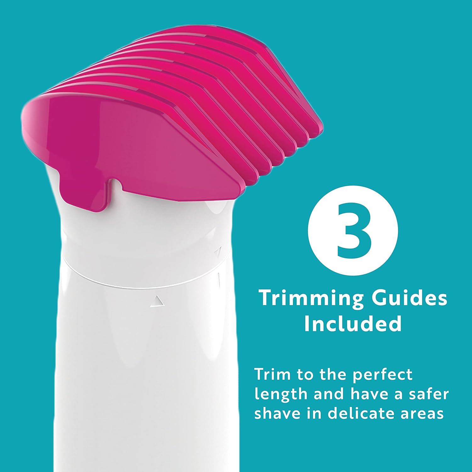 Clio PALMPERFECT Electric Bikini Trimmer - Travel-Friendly Hair Shaver for Smooth, Dual Blade for Close Shave, Use Wet or Dry - Battery-Powered + 3 Trimming Guides Included : Beauty & Personal Care