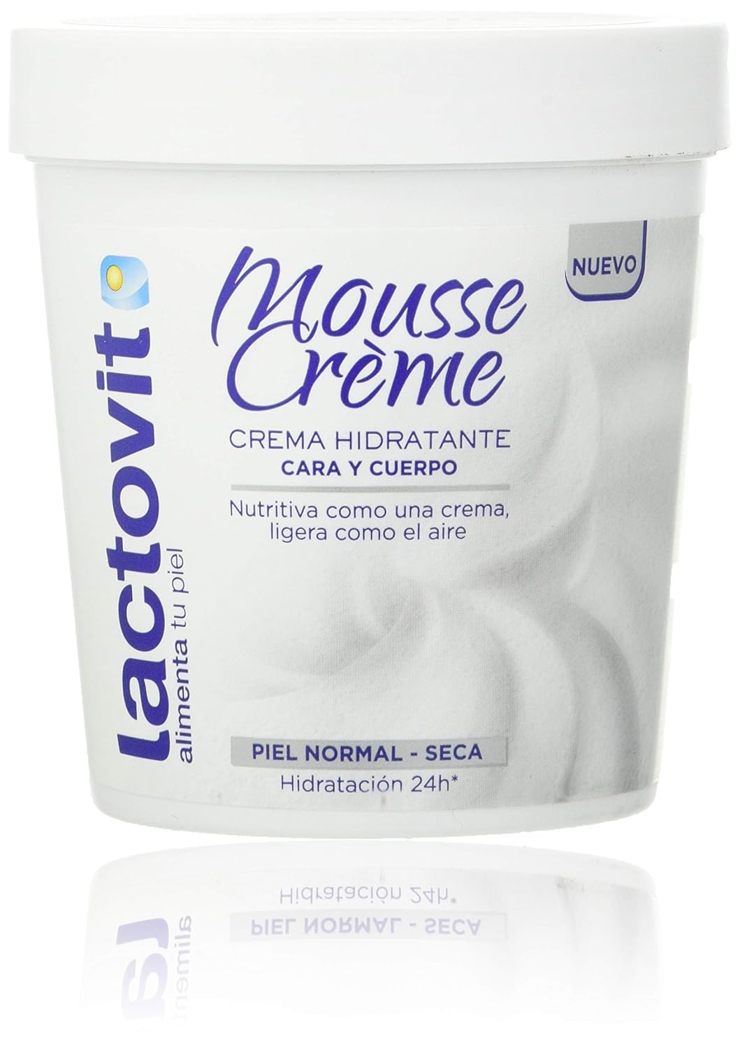Lactovit Mousse Creme, Crema Hidratante Para La Cara Y El Cuerpo Para Piel Normal A Seca, Nutritiva Y Ligera, 8.5 Oz (250Ml)