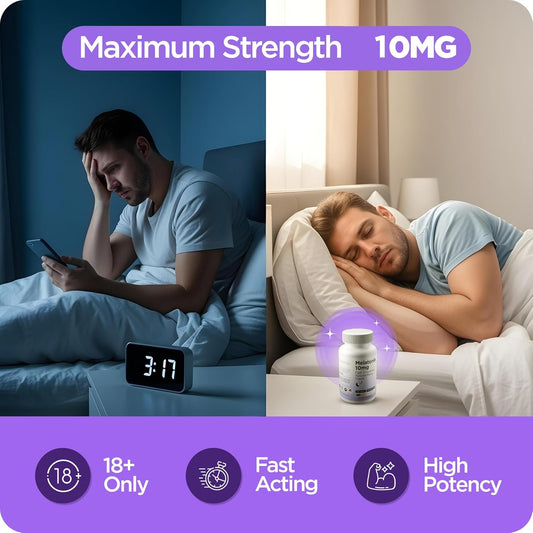 Balancebreens Melatonin 10Mg Fast-Dissolve, 120 Tablets – Natural Sleep Aid For Restful Nights, Drug-Free Support For Relaxation And Tranquility