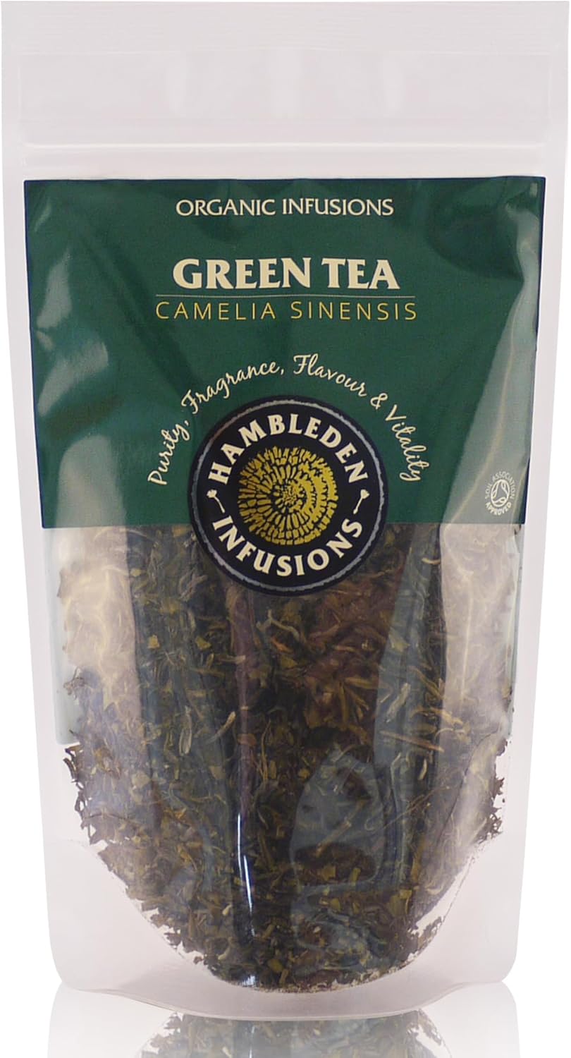 Hamblden Herbs Organic Green Tea Loose Leaf Infusion 65g (6 x 65g Pouches) : Amazon.co.uk: Grocery