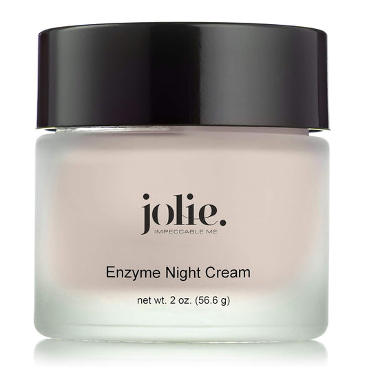Jolie Papaya Enzyme Night Cream - Facial P.M. Moisturizer With Advanced Hydration - All Skin Types - 2 Oz. : Beauty & Personal Care