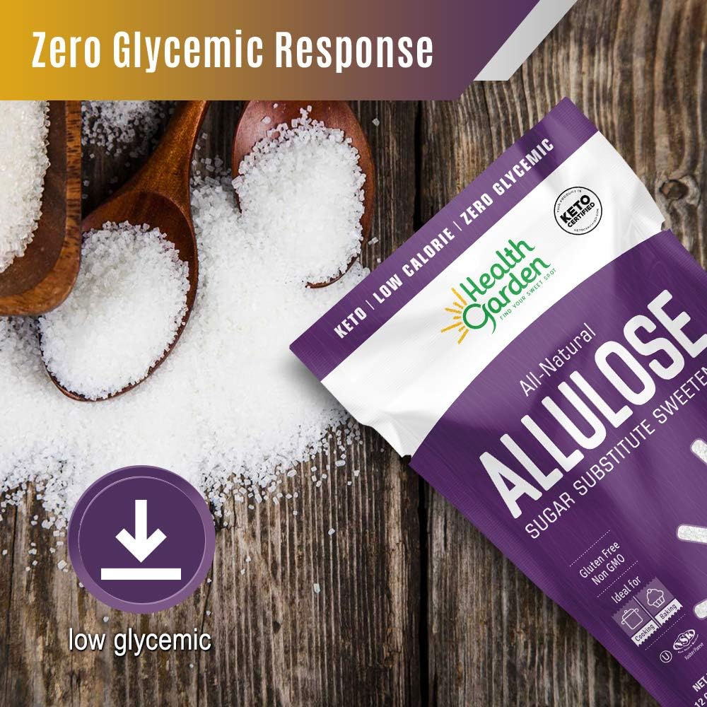 Health Garden Allulose Sweetener - Gluten And Sugar Free - Zero Net Carb - Non Gmo - Kosher - Keto Friendly (2.5 Lb) : Grocery & Gourmet Food