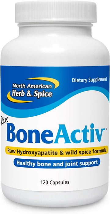 NORTH AMERICAN HERB & SPICE BoneActiv - 120 Capsules - Bone & Joint Support - MCHA, Sage, Rosemary, Oreganol P73 Oregano Oil - Non-GMO - 30 Servings