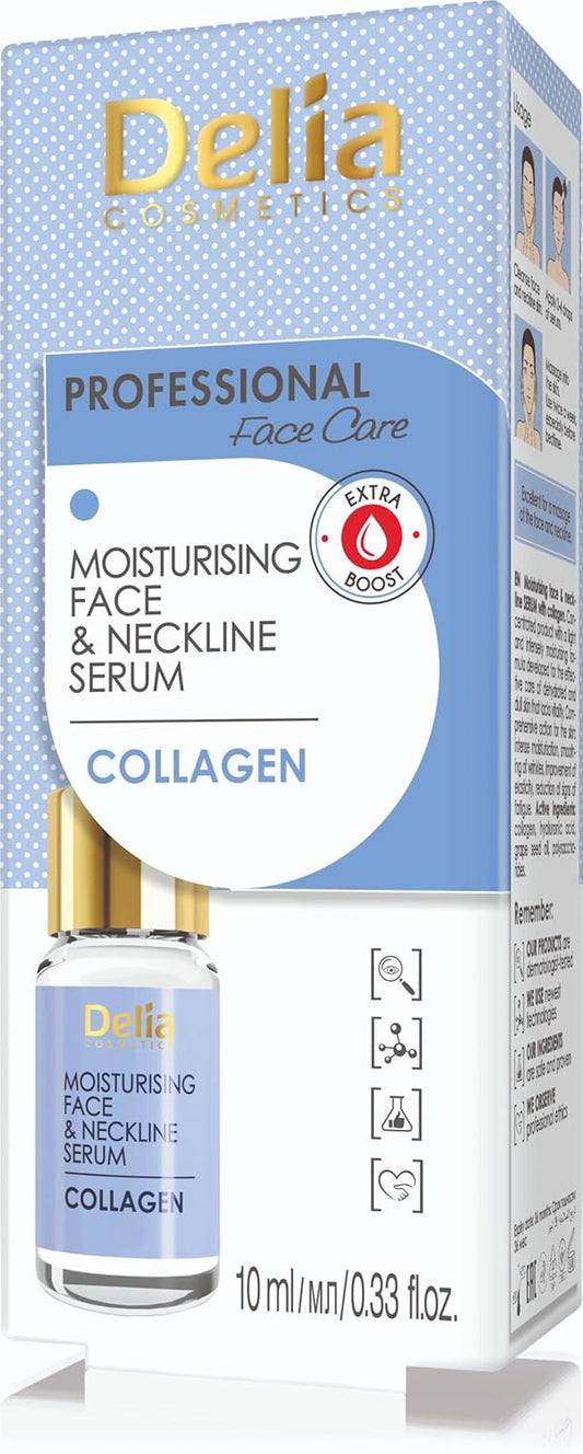 Delia Cosmetics - Vitamins A+E+F Serum - Intensive Anti-Wrinkle & Revitalising Treatment For All Skin Types - 100% Face & Neckline Serum - Coenzym Q10 - Paraben Free - 10Ml