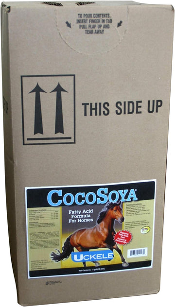 Uckele Cocosoya Oil Horse Supplement - Omega Fatty Acid Supplement For Horses - Equine Vitamin & Mineral Supplement - 5 Gallon