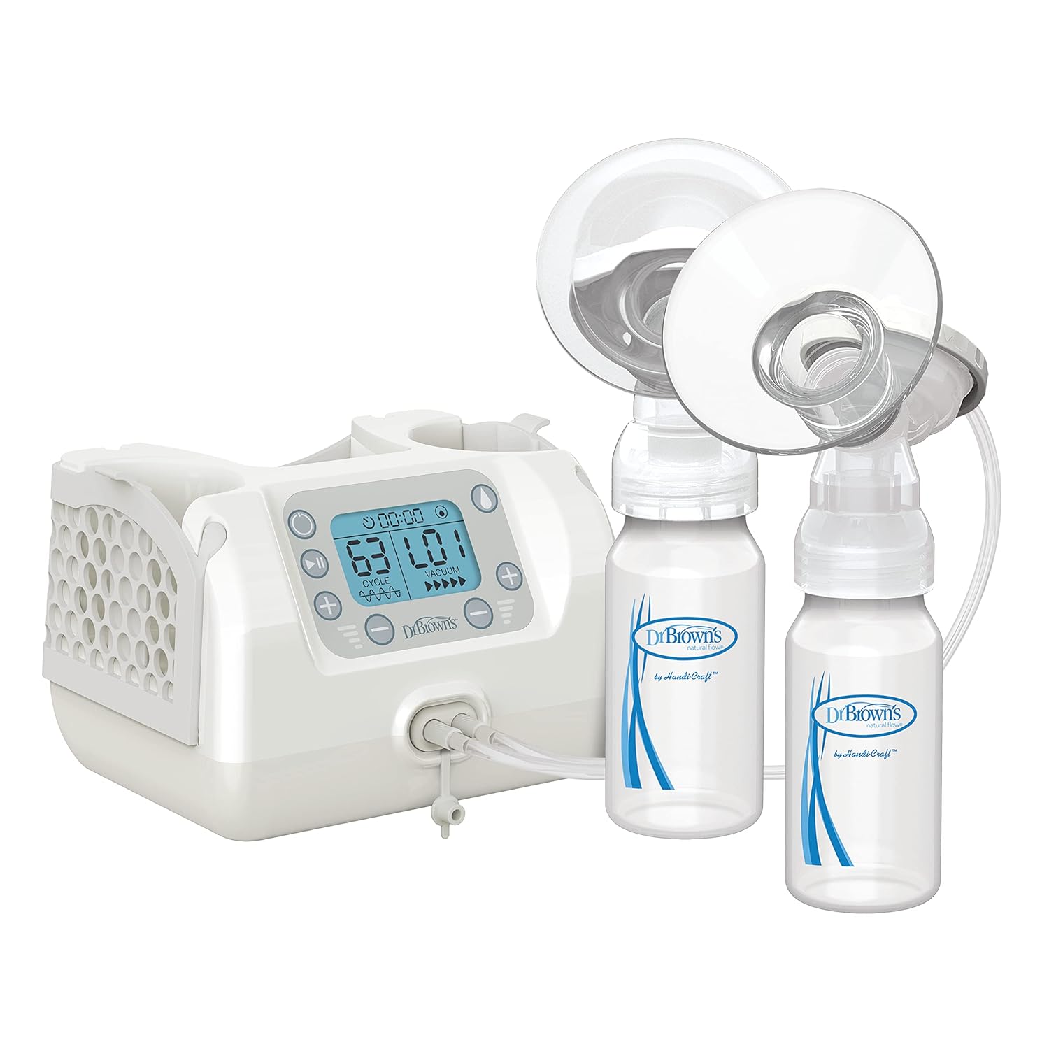 Dr. Brown'S Customflow Double Electric Quiet Breast Pump With Softshape Silicone Shields