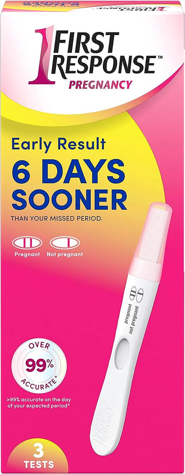 First Response Early Result Pregnancy Test, 3 Count(Pack of 1)(Packaging & Test Design May Vary)